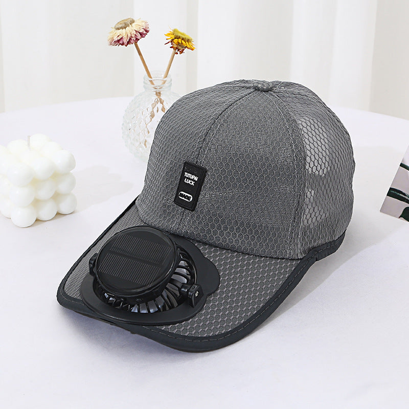 Solar Fan Mesh Trucker Hat