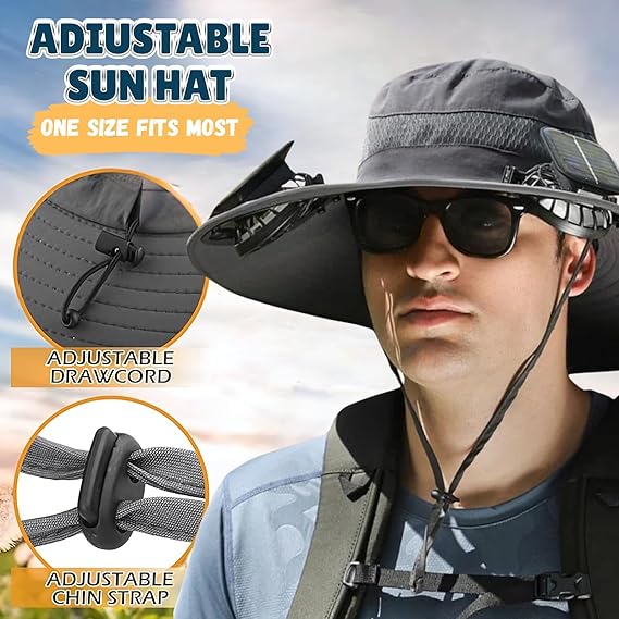 Solar Fan Safari Hat