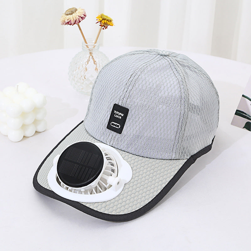 Solar Fan Mesh Trucker Hat