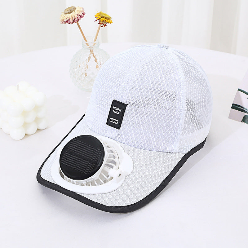 Solar Fan Mesh Trucker Hat