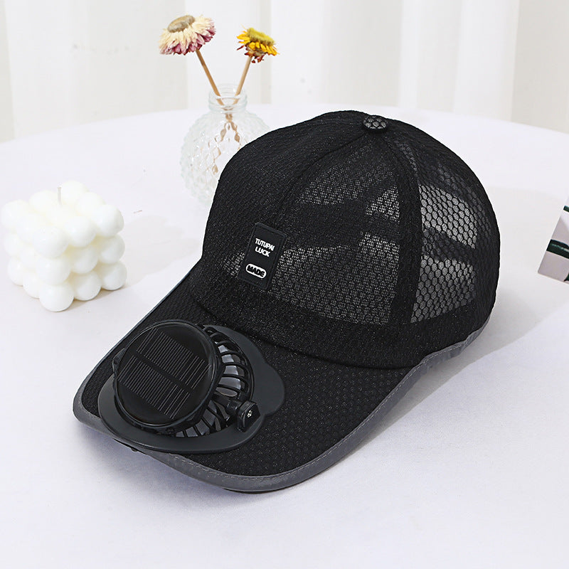 Solar Fan Mesh Trucker Hat