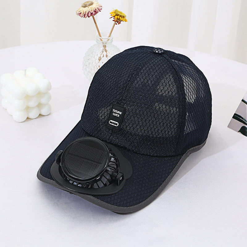 Solar Fan Mesh Trucker Hat