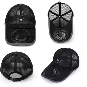 Solar Fan Mesh Trucker Hat